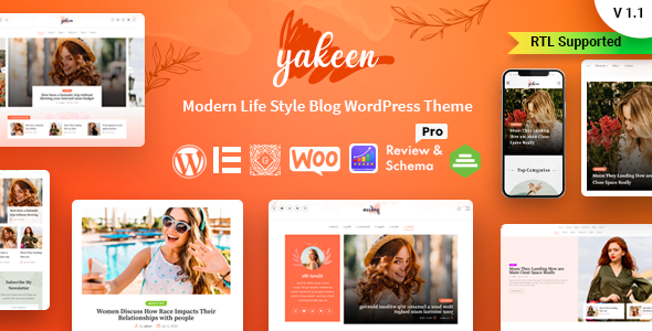Yakeen - Lifestyle Blog WordPress Theme Logo