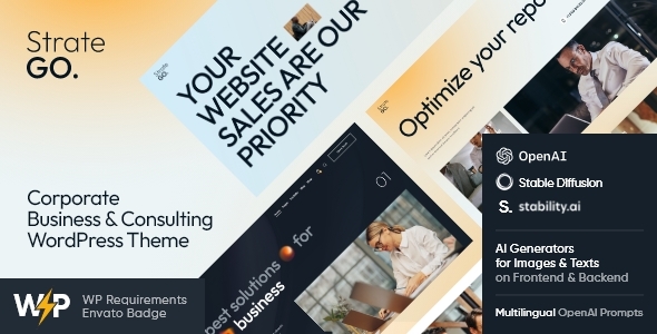 Stratego - Corporate Business & Consulting WordPress Theme Logo